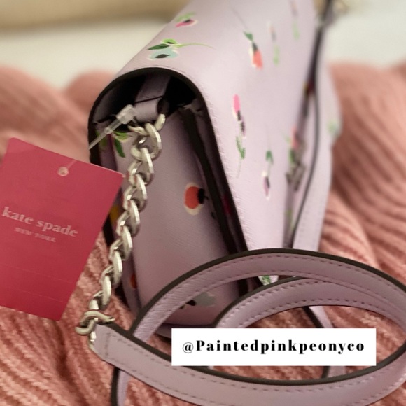 🆕 KATE SPADE | Lilac Purse Cameron Wildflower Ditsy - Picture 3 of 12